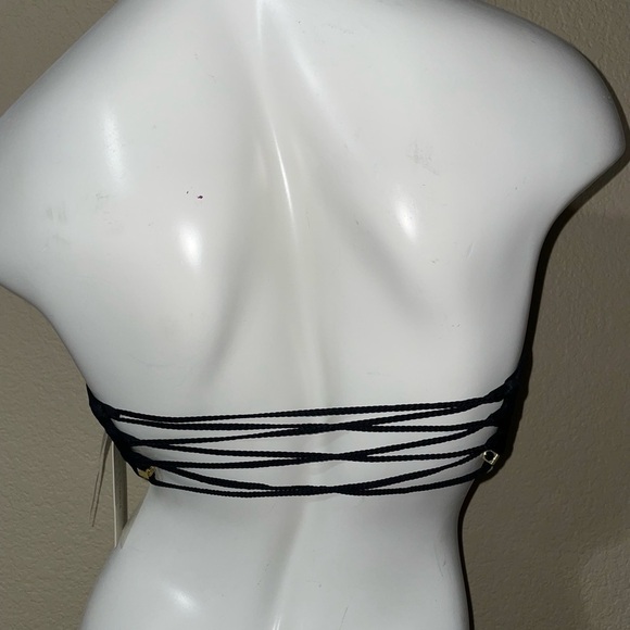 Beach Bunny Bikini Top Take Me There Bikini BB Bikini Gold Lace Bikini NEW - Picture 8 of 16